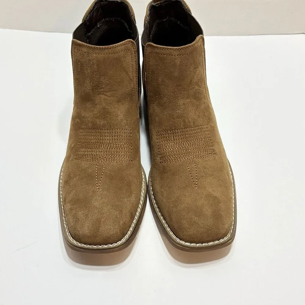 ILV Men’s Square Toe Chelsea Western Boots Size 9.5 Cowboy Leather
